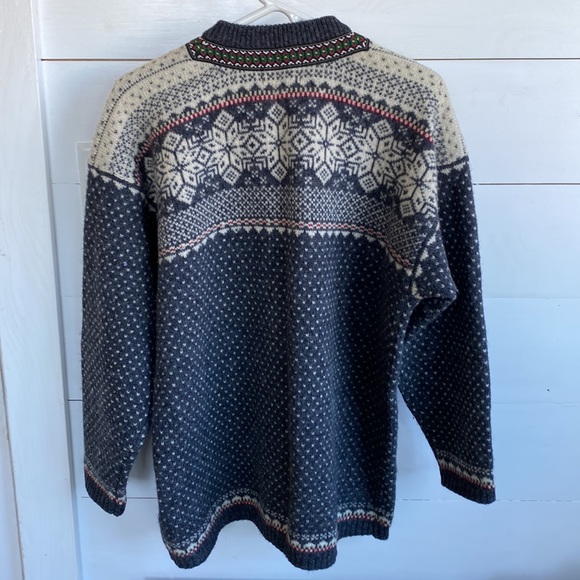 Vintage Nordic wool cardigan. Unisex - Picture 4 of 6